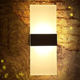lightinthebox 1 lumière 27 cm applique murale LED design géométrique éclairage intérieur moderne style simple maison chambre lampe de chevet salon cuisine balc
