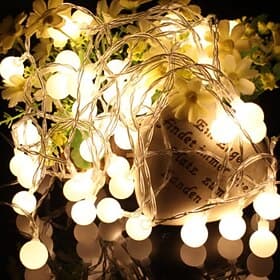 10m Fili luminosi 100 LED 1 set Bianco caldo Decorativo 220-240 V