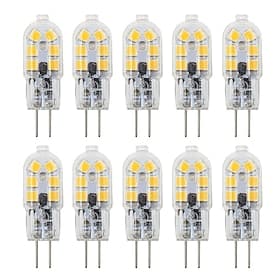 10 stk 3w bi-pin led lys pærer g4 t12 200-300lm perler smd 2835 landskap halogen pære erstatning varm kald hvit 12v