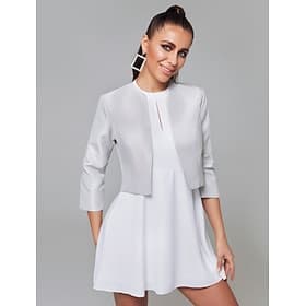 Manches 3/4 Boleros Satin Mariage / Fête / Soirée Etoles de Femme Avec Combinaison