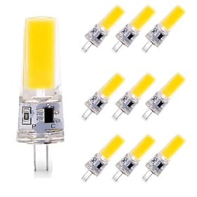 10 stücke g4 6 watt 600 lm cob led bi-pin glühbirne dimmbar für schrank licht deckenleuchten rv boote außenbeleuchtung 60 watt halogenäquivalent warmweiß kaltw