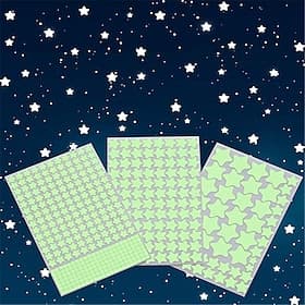 452 pièces 3d étoiles brillantes stickers muraux pour plafond et stickers muraux parfaits pour les enfants chambre de literie ou cadeau d'anniversaire de fête