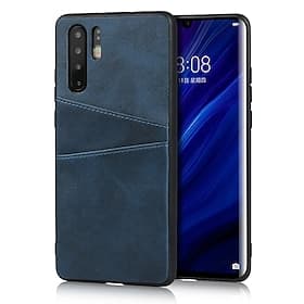 Phone Case For Huawei P30 P30 Pro P30 Lite P20 Pro P20 lite Mate 30 Mate 30 Pro Back Cover Leather Card Holder Solid Color PU Leather