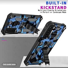 Handy Hülle Handyhüllen Für Samsung Galaxy S26 Ultra Plus S25 S24 S23 S22 S21 FE S21 Ultra Plus A14 A34 A54 Robust Vollschutz Ständer Militärschutz Tarnung TPU