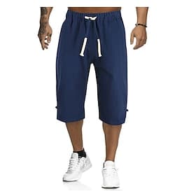 Herre Shorts Lin Shorts Sommershorts Capri-bukser Snorer عادي Sport Kort Arbeid Daglig Lin / bomullsblanding Klassisk Avslappet / Sportslig Svart Grønn Svart