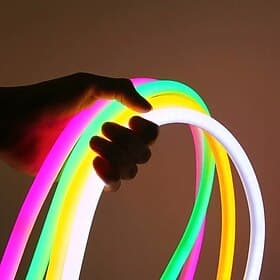 9,8 ft 3 m led neonstreifen lichtschlauch licht smd 2835 rund 360 grad leuchtend rundrohr ip65 wasserdicht warm weiß blau rosa grün heimdekoration eu stecker