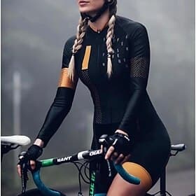 Langarm-Triathlon-Triathlonanzug schwarz Fahrrad schnell trocknend atmungsaktive Sport-Patchwork-Bekleidung