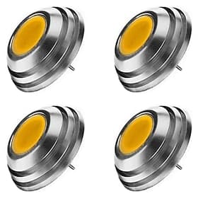 4 pièces g4 super lumineux ovni en forme de parapluie downlight led g4 lumière mini ampoule de maïs dc12v cob led tube haute puissance 25x18mm
