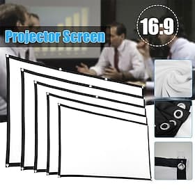écran de projection 16: 9 hd écran pliant portable maison extérieure ktv bureau écran de projection 3d pour cinéma maison (150 / 120 / 84 / 72 / 60 )