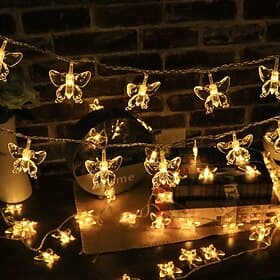 LED Butterfly Fairy String Lights 1.5M-10LEDs 3M-20LEDs 6M-40LEDs Battery or USB Powered Lights Wedding Party Garden Home Holiday Decoration