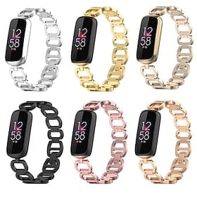 Watch Band for Fitbit Luxe Stainless Steel Replacement Strap Luxury Bracelet Jewelry Bracelet Wristband