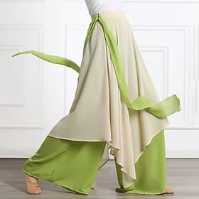 Abbigliamento sportivo Pantaloni Ante / Nastri Arricciatura Giunzione Per donna Performance Allenamento Alto Chiffon