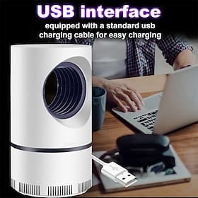 Bug Zapper Electric Indoor Mosquito Insect Trap Killer Lamp LED Mosquito Repellent Lamp Mute Anti Fly Trap Light Bug Zapper USB LED Night Lights