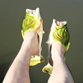 Hausschuhe für Herren in Fischform – lustige 3D-Fisch-Flip-Flops für Männer und Frauen, originelle Strandsandalen für den Sommer, Freizeitkleidung für drinnen