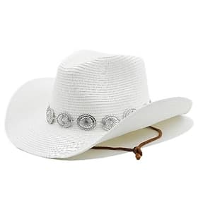 Chapeaux de cowboy pour femmes, bande de sculpture en métal, chapeaux occidentaux