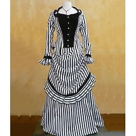 Rococo Victorienne Robe de Bal Costume de fête Bal Masqué Robe de Bal Grande Taille Déguisement Femmes Mascarade Carnaval Soirée Halloween Adulte Robe