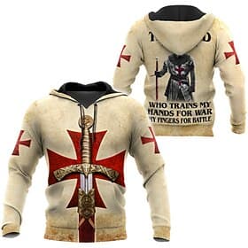 Men's Knights Templar Graphic Prints Cross Hoodie Hoodies Sweatshirt Streetwear Designer Casual Big and Tall Long Sleeve Hooded Daily Sports Khaki Print Spring