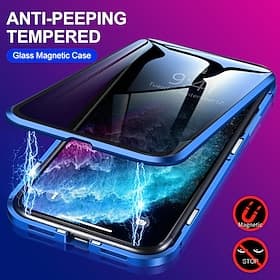 Handy Hülle Handyhüllen Für iPhone 17 Pro Max 17 Air 16 15 14 Pro Max Plus 13 12 11 Pro Max Mini Magnetische Adsorption Vollschutz Beidseitig Anti-Spionage Geh