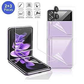 1 Set Screen Protector Camera Lens Protector Back Screen Protector For Samsung Galaxy Z Flip 7 Z Flip 6 Z Flip 5 Z Flip 4 Z Flip 3 Tempered Glass TPU Hydrogel