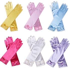 Frozen Princess Belle Elsa Gloves Girls' Movie Cosplay Accessories Flower girls Sleeves Gloves Costumes