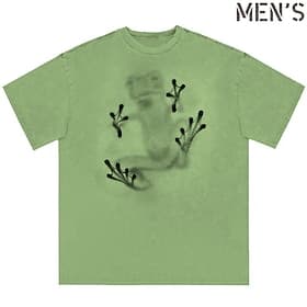 Herren Grafik Tiermotiv Frosch T Shirt T-Shirt Kurzarm T-Shirt 3D-Druck Rundhalsausschnitt Hemd Vintage Mode Designer Lässig Täglich Outdoor Purpur Grün Khaki