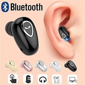 Wireless Bluetooth Earphone Mini Invisible In-Ear Sports Earbuds with Microphone Super Stereo Headphones Valentine's Day Gift