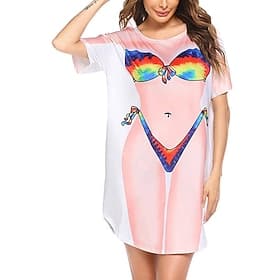 Bikini Cover-Ups 3D T-shirt Sleeve Graphic for Women's Adults' 3D Print for Saint Patrick's Day Party