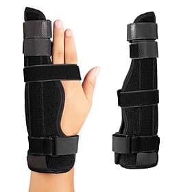 Metacarpal Finger Splint Hand Brace Pinky Finger Splint For Boxer Fractures Broken Ring Little Finger Cast Trigger Finger Immobilizer Straightener Ulnar Gutte
