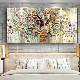 1pc Tree Of Life By Gustav Klimt Landscape Wall Art Canvas Scandinavian Posters And Prints Modern Wall Art Picture For Living Room No Frame