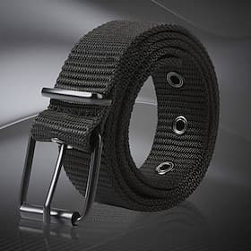 Voor heren riem Tactische riem Kangas Roestvrijstaal / ijzer Militair Leger Effen blauw Zwart Alledaagse kleding Uitgaan Weekend Nylon webwerkriem