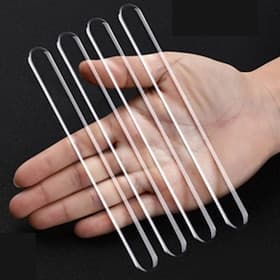 StarFire 4PCS Car Door Edge Transparent Anti Scratch Protection Strips Rearview Mirror Anti-collision Protector Sticker Bumper Scuff Plate Bar
