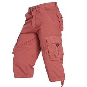 Hombre Shorts rosas Pantalones cortos tácticos Pantalón Corto Cargo Pantalones Capri Correa Bolsillo con solapa Plano Comodidad Transpirable Exterior Diario No