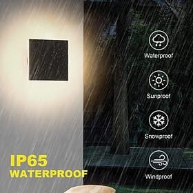 LED Outdoor/Indoor Wall Light IP65 Waterproof 5.9 Acrylic Aluminum 18W 3000-6000K Wall Lighting 1500-1600lm AC85-265V