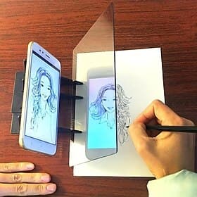 tavolo da disegno ottico trasparente, tavolo da disegno ottico portatile tavolo da disegno di immagini tracciamento disegno proiettore tavolo da disegno ottico
