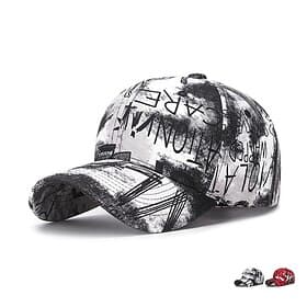 Unisexe Casquette de Baseball Chapeau de soleil Noir Rouge Coton Voyage Plage Extérieur Vacances Graffiti Ajustable Ecran Solaire Mode