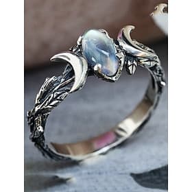 Femme Alliances Archaïsant Extérieur Géométrie Bague