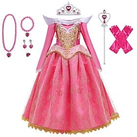 Snow Queen Fairytale Princess Dress Flower Girl Dress Girl Dress Christmas A-Line Slip for Girls' Kid's Christmas Wedding Wedding Guest