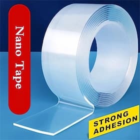 1 roll 5m 2/3/5cm breedte transparante dubbelzijdige tape nano zelfklevende tape geen spoor herbruikbare tape lijm sticker voor auto keuken badkamer