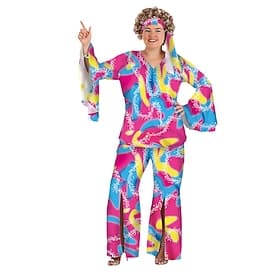 Retro Antiguo Hippie Años 80 Accesorios Tallas Grandes Los pantalones de campana Hippie muñeca Disfraz Mujer Mascarada Fiesta / Noche Despedida de Soltera Desf