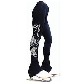 Pantaloni da pattinaggio artistico Per donna Ragazze Pattinaggio sul ghiaccio Pantaloni Nero Rosa Blu Elasticizzato Allenamento Competizione Vestiti da pattina