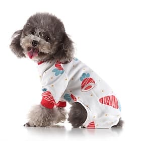 Dog Cat Pajamas Cute Casual Winter Waterproof Breathable Soft Washable Comfortable Casual Daily Dog Clothing for Bichon Frise Pomeranian Baby Pet Papillon Smal
