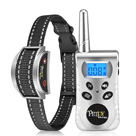 Hundehalsband ohne Schock, Vibrationshalsband für kleine und mittelgroße Hunde, vibrierendes Hundehalsband, 1600 Fuß, Fernbedienung, IP67, wasserdicht