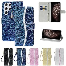 Phone Case For Samsung Galaxy S26 Ultra Plus S25 S23 S22 S21 FE S21 Ultra Plus S20 A14 A33 A13 Wallet Case with Stand Holder Magnetic Full Body Protective TPU