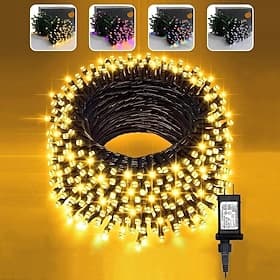 Laagspanning Veiligheid 8-functie Lichtketting Halloween Thanksgiving Bruiloft Binnen- en Buitendecoratie 10 Meter 100 Lichten 20 Meter 200 Lichten 30 Meter 30