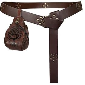 Médiéval Renaissance Ceinture Taille Viking Déguisement Homme Femmes Unisexe Viking Halloween Carnaval Mascarade Soirée LARP Adulte Ceinture Sac