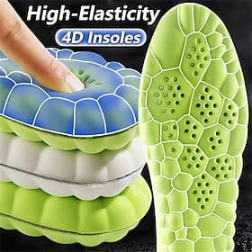 1 paar 4d massage inlegzolen superzachte sportschoenen binnenzool voor voeten loopmanden schoenzool steunzool orthopedische inzetstukken unisex