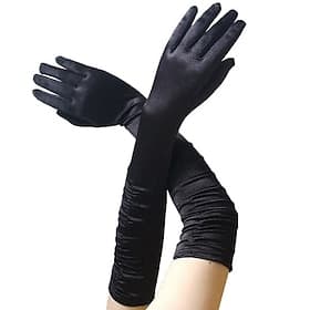 1950s 1920s Cocktail Dress Gloves Long Gloves The Great Gatsby Solid Color Patchwork Fancy Dress Women's Christmas Halloween New Year Party Prom Bachelorette P