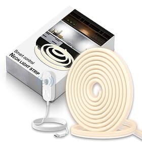 2m 240 lysdioder bevegelsessensor fleksibel lysstripe intelligent sensing neonlysstripe for garderober, vinskap, belysning under sengen – varm hvit, usb-drevet