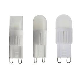 G9 LED Bulb 1/2/3W Dimmable Chandelier Light Bulbs 20W/30W Halogen Bulb Equivalent Warm White 3000K/White 6000K G9 Bi Pin Base Bulbs AC220V 5Pcs