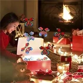 5 Stück/Set fliegen im Buch, magischer Schmetterling, fliegendes Kartenspielzeug mit leeren Händen, Schmetterling, Hochzeit, Zauberrequisiten, Tricks, Weihnach